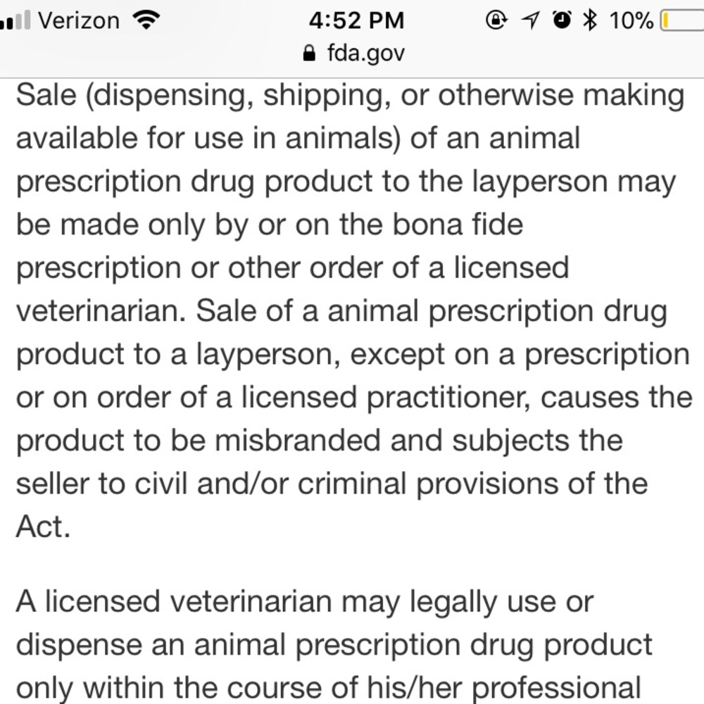 Veterinary Prescription Drugs Information